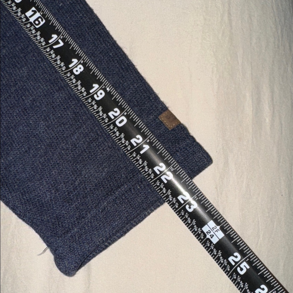 Pendleton Lamb Wool Quarter Zip Sweater Navy Size… - image 8